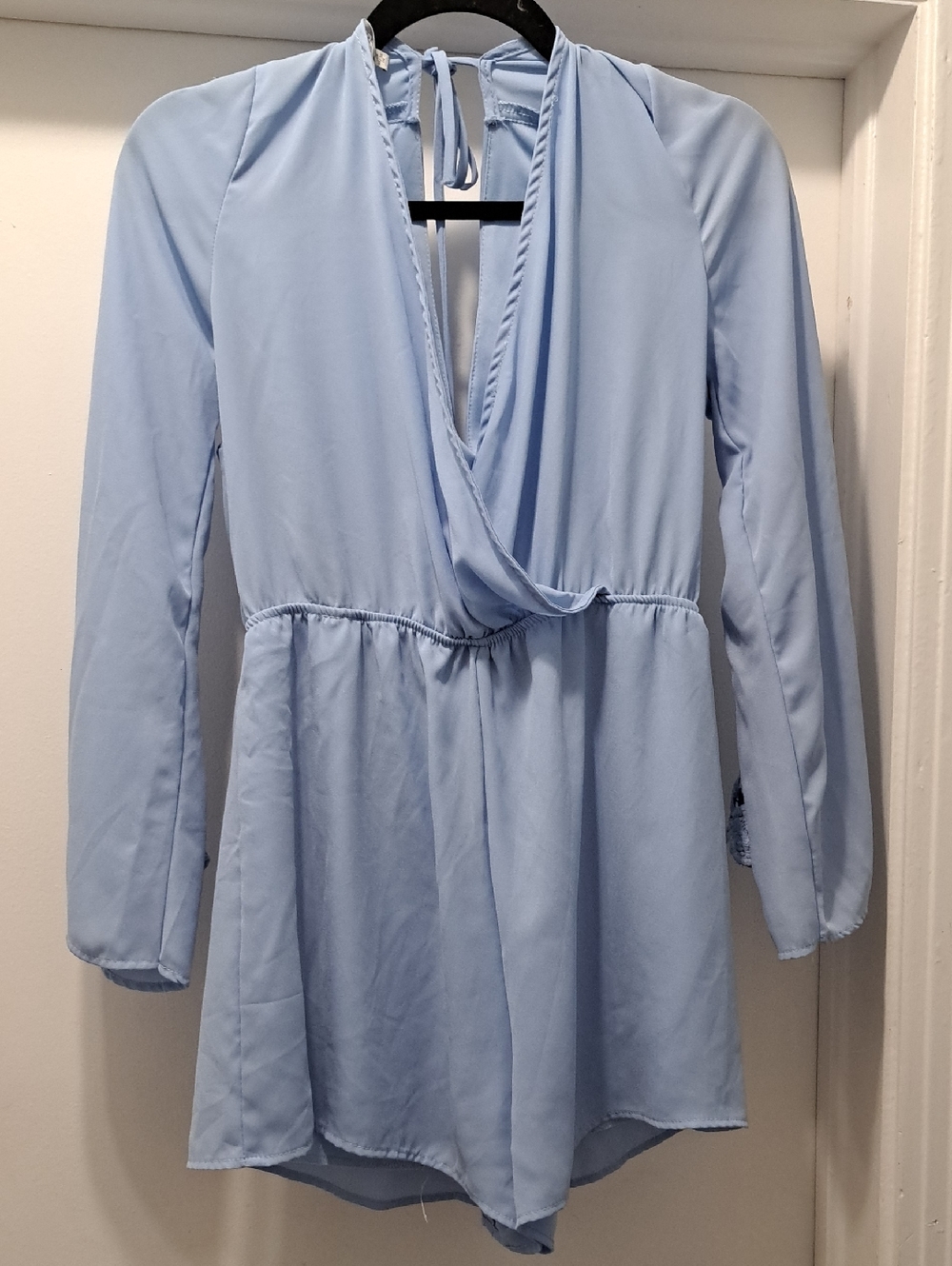 Charlotte Russe Pale Blue Camisole Top Romper Size M